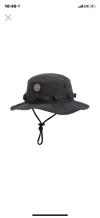 Supreme stone island camo boonie best sale black camo