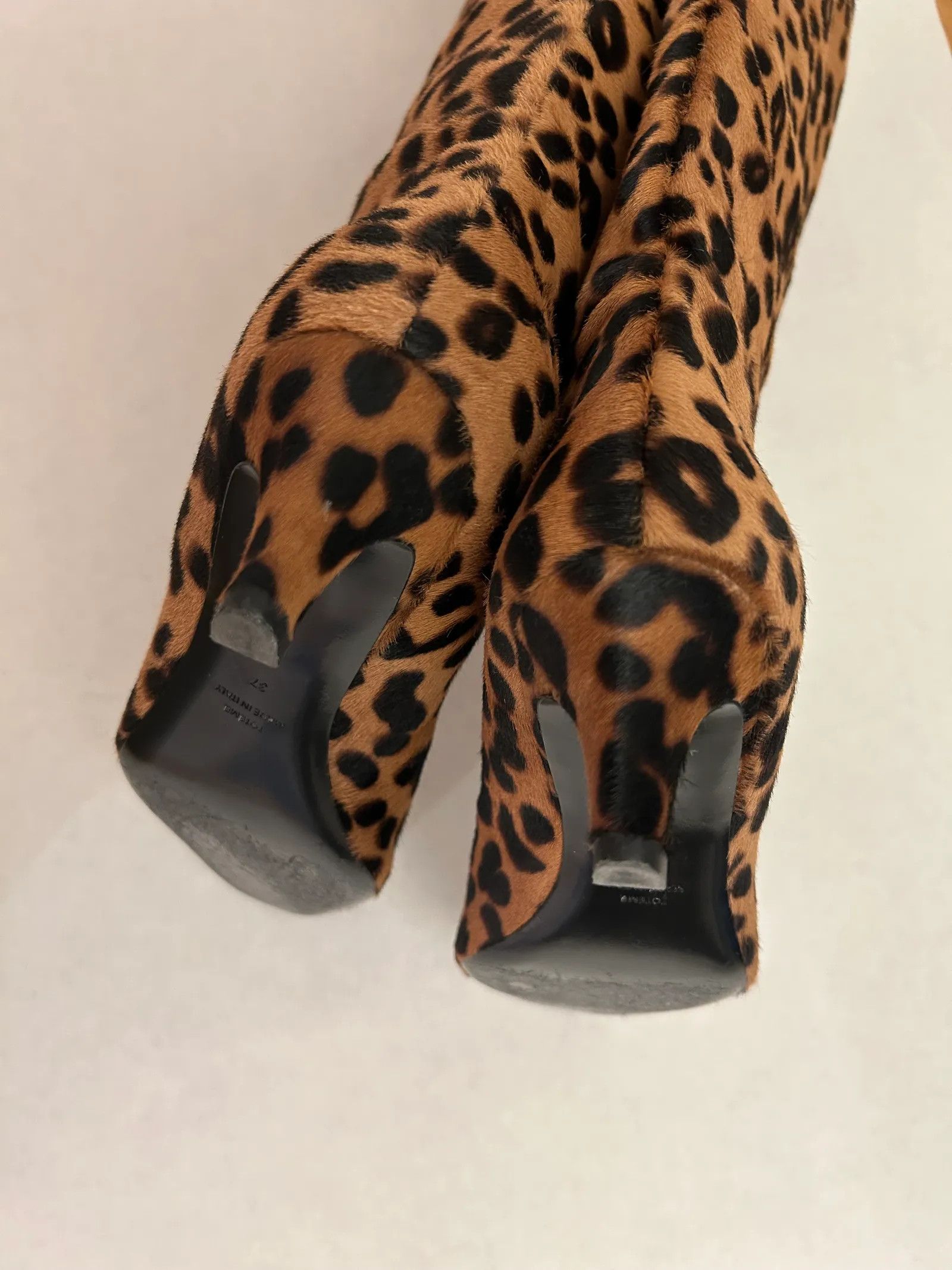 Toteme Toteme Wide shaft calf hair knee-high boots Boots Size US 7 / IT 37 - 7 Thumbnail