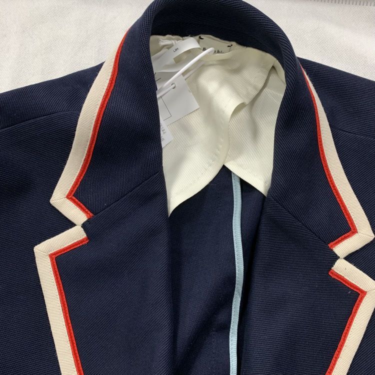 Gucci Gucci Shark Patch Logo Blazer Navy Size 48 Size 38R - 7 Thumbnail