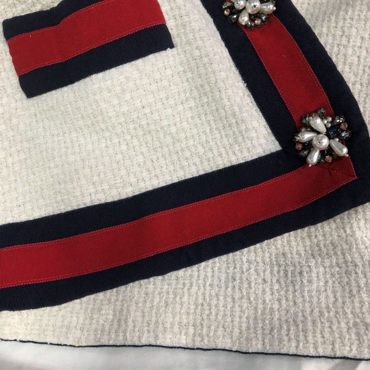 Gucci Gucci Web Pearl Button Cardigan Size 40 Size S / US 4 / IT 40 - 8 Thumbnail