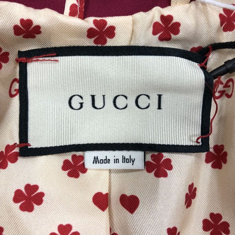 Gucci Gucci Burgundy Trimmed Blazer Size 40 Size S / US 4 / IT 40 - 3 Thumbnail