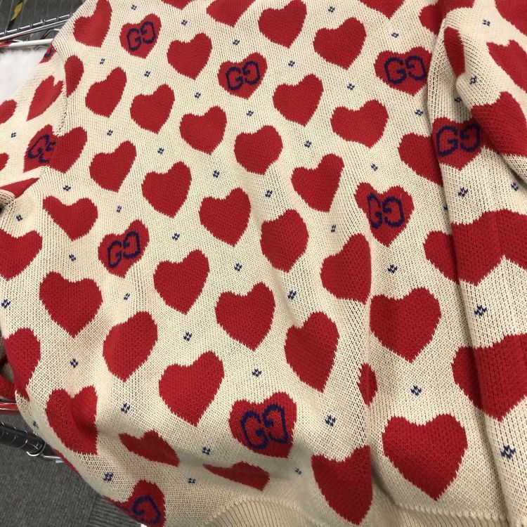 Gucci Gucci Heart GG Knit Sweater Size XXL Size US XXL / EU 58 / 5 - 8 Thumbnail