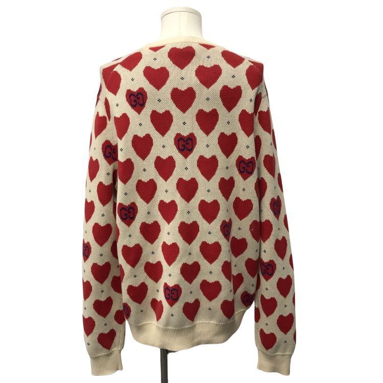 Gucci Gucci Heart GG Knit Sweater Size XXL Size US XXL / EU 58 / 5 - 2 Thumbnail