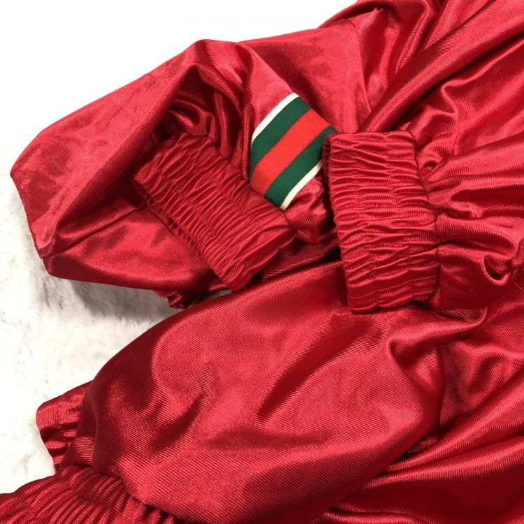 Gucci Gucci Logo Red Jersey Hoodie Size M Size US M / EU 48-50 / 2 - 8 Thumbnail