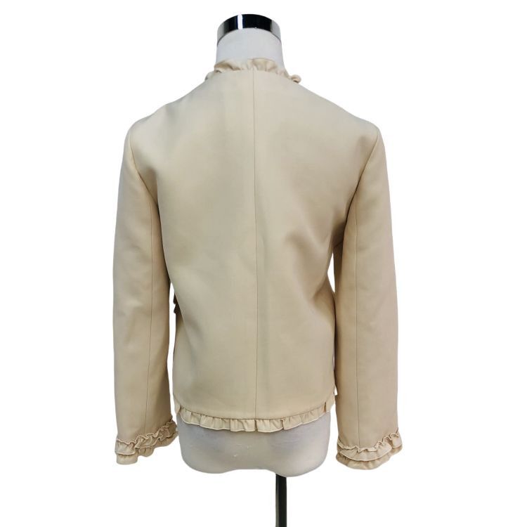 Gucci Gucci Pearl Button Ruffle Jacket Size 40 Size S / US 4 / IT 40 - 2 Thumbnail
