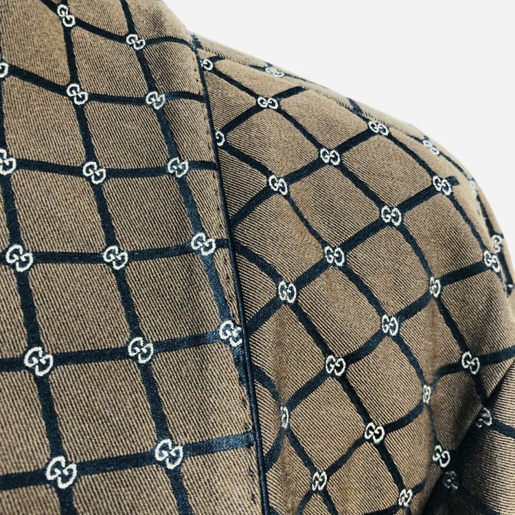 Gucci Gucci GG Pattern Belted Coat Size M Size US M / EU 48-50 / 2 - 6 Thumbnail