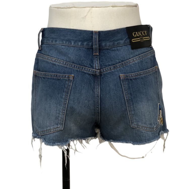Gucci Gucci Donald Duck Patch Denim Shorts Size 26 Size 26" / US 2 / IT 38 - 2 Thumbnail