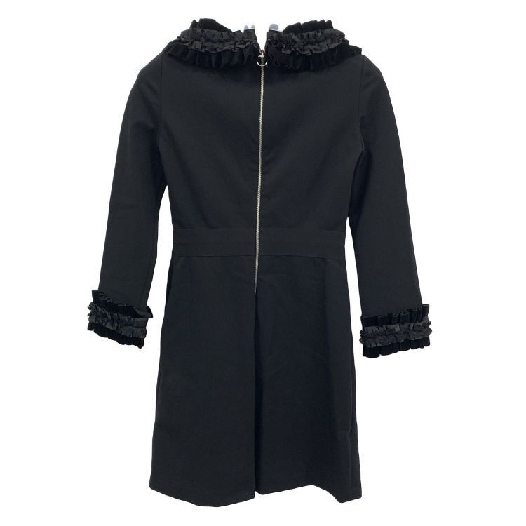 Gucci Gucci Velvet Ruffle Mini Dress Size S Size S / US 4 / IT 40 - 2 Thumbnail