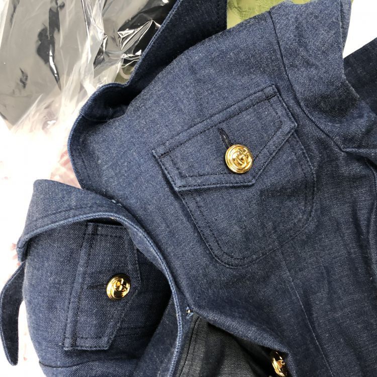 Gucci Gucci Gold Button Denim Jacket Size 36 Size XS / US 0-2 / IT 36-38 - 5 Thumbnail