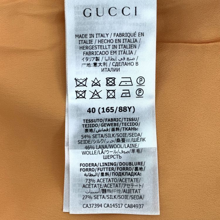Gucci Gucci Gold Button Silk Wool Blouse Size IT 40 Size S / US 4 / IT 40 - 3 Thumbnail