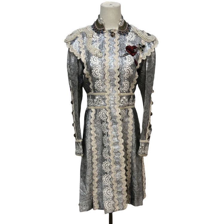 Gucci Gucci Embellished Metallic Coat Size 42 Size M / US 6-8 / IT 42-44 - 2 Thumbnail