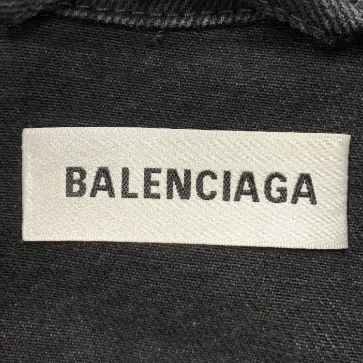 Balenciaga Balenciaga Crystal Logo Denim Jacket Size 34 Size XXS / US 00 / IT 34 - 3 Thumbnail