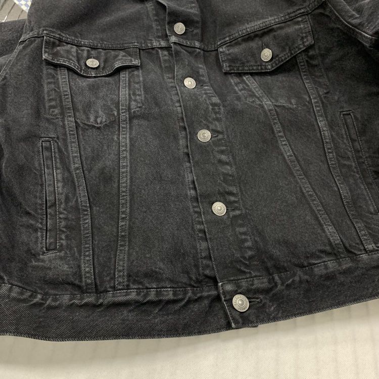 Balenciaga Balenciaga Crystal Logo Denim Jacket Size 34 Size XXS / US 00 / IT 34 - 9 Thumbnail