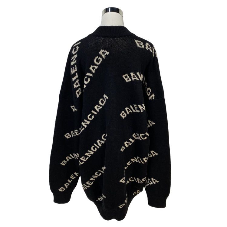 Balenciaga Balenciaga All-Over Logo Sweater XS Size XS / US 0-2 / IT 36-38 - 2 Thumbnail