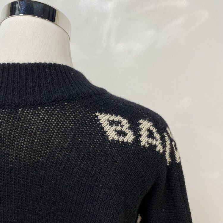 Balenciaga Balenciaga All-Over Logo Sweater XS Size XS / US 0-2 / IT 36-38 - 9 Thumbnail