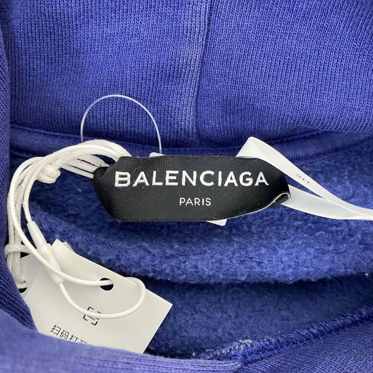 Balenciaga Balenciaga Wave Logo Hoodie Size M Size US M / EU 48-50 / 2 - 3 Thumbnail