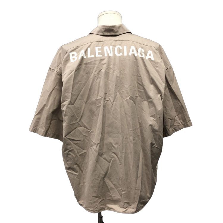 Balenciaga Balenciaga Logo Print Button Up Shirt Size 34 Size XXS / US 00 / IT 34 - 2 Thumbnail