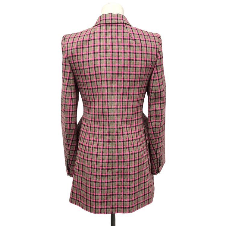 Balenciaga Balenciaga Plaid Double Breasted Blazer Size 34 Size XXS / US 00 / IT 34 - 2 Thumbnail