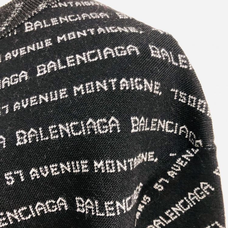 Balenciaga Balenciaga Logo Avenue Montaigne Sweater Size 36 Size XS / US 0-2 / IT 36-38 - 6 Thumbnail