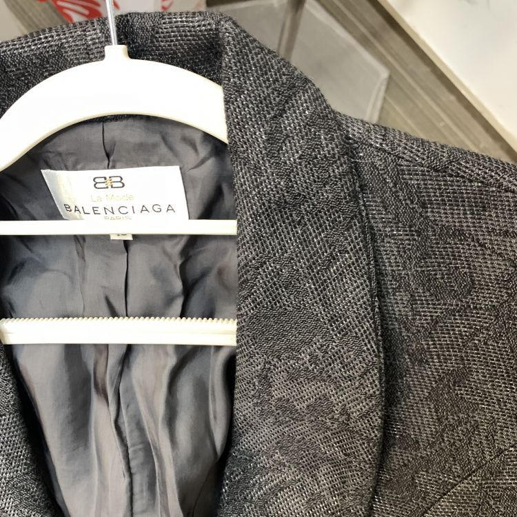 Balenciaga Balenciaga Patterned Wool Blazer Size 42 Size M / US 6-8 / IT 42-44 - 9 Thumbnail