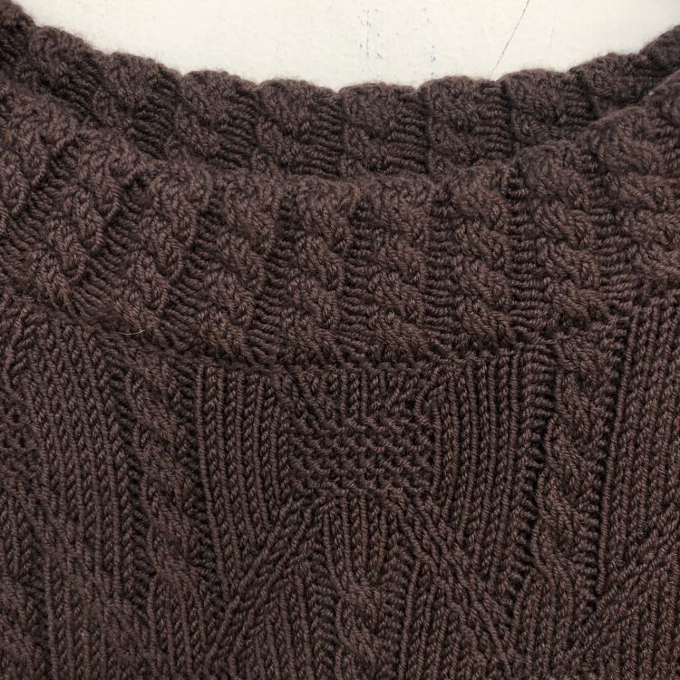 Balenciaga Balenciaga Brown Cable Knit Wool Sweater Size M Size US M / EU 48-50 / 2 - 5 Thumbnail