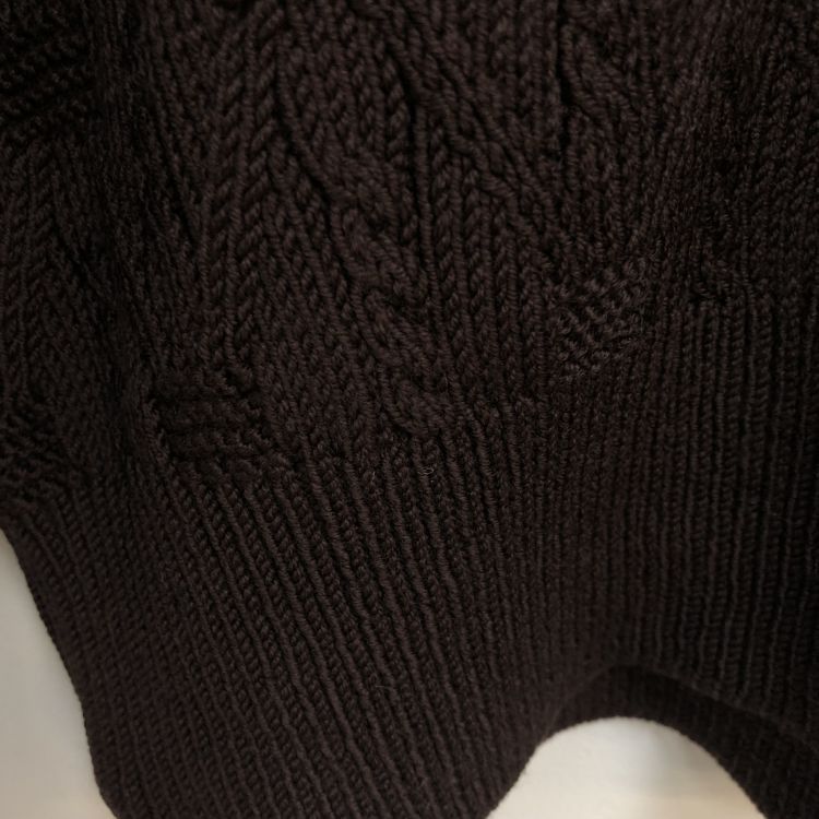 Balenciaga Balenciaga Brown Cable Knit Wool Sweater Size M Size US M / EU 48-50 / 2 - 7 Thumbnail