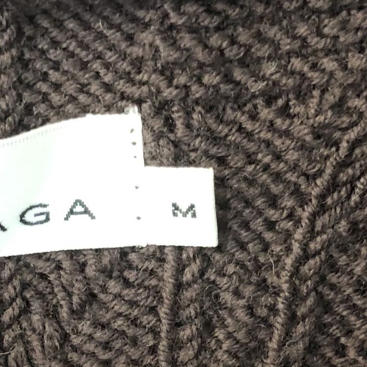 Balenciaga Balenciaga Brown Cable Knit Wool Sweater Size M Size US M / EU 48-50 / 2 - 3 Thumbnail