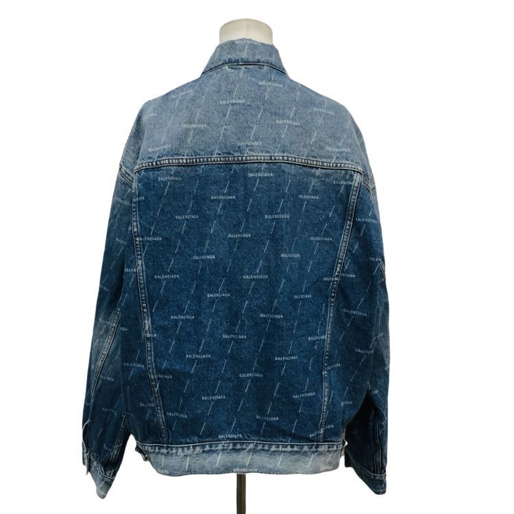 Balenciaga Balenciaga Logo Print Denim Jacket Size 34 Size XS / US 0-2 / IT 36-38 - 2 Thumbnail