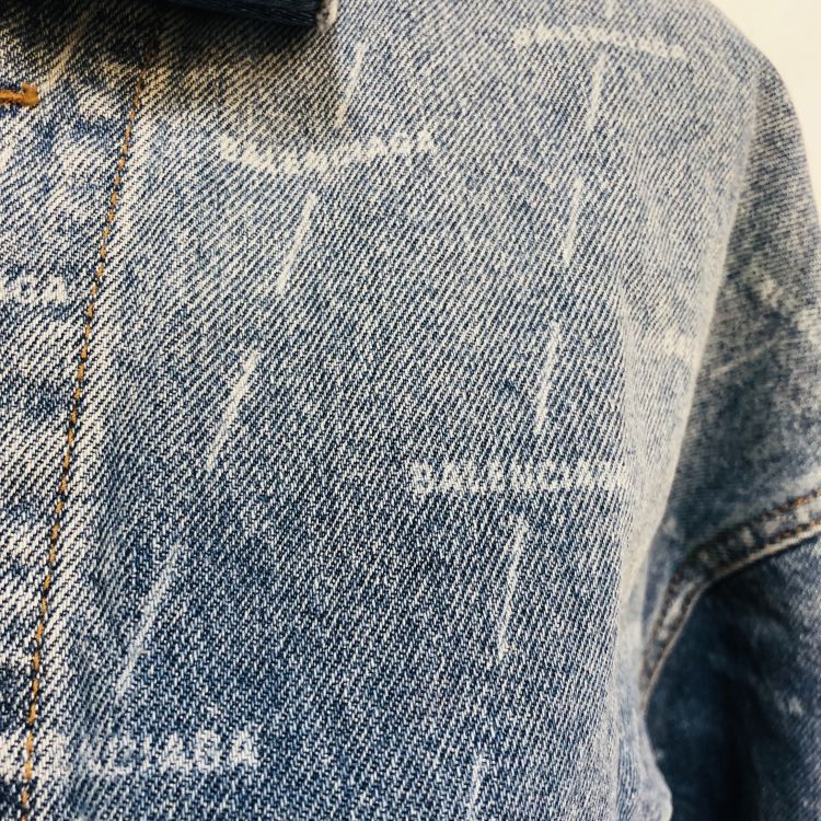 Balenciaga Balenciaga Logo Print Denim Jacket Size 34 Size XS / US 0-2 / IT 36-38 - 8 Thumbnail