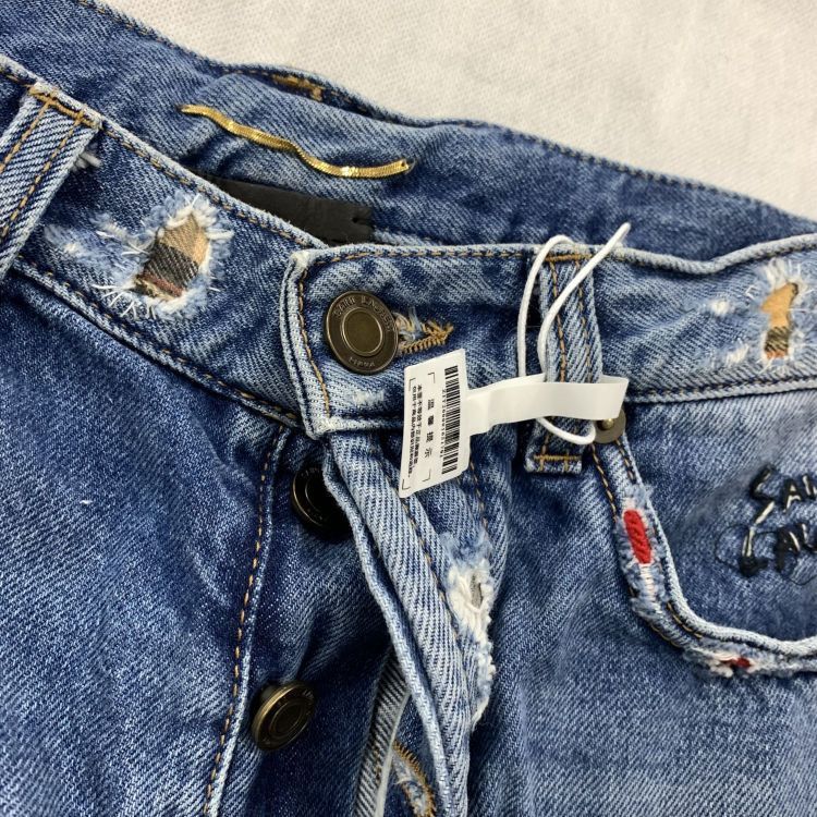 Saint Laurent Paris Saint Laurent Distressed Denim Shorts Size 29 Size US 29 - 7 Thumbnail