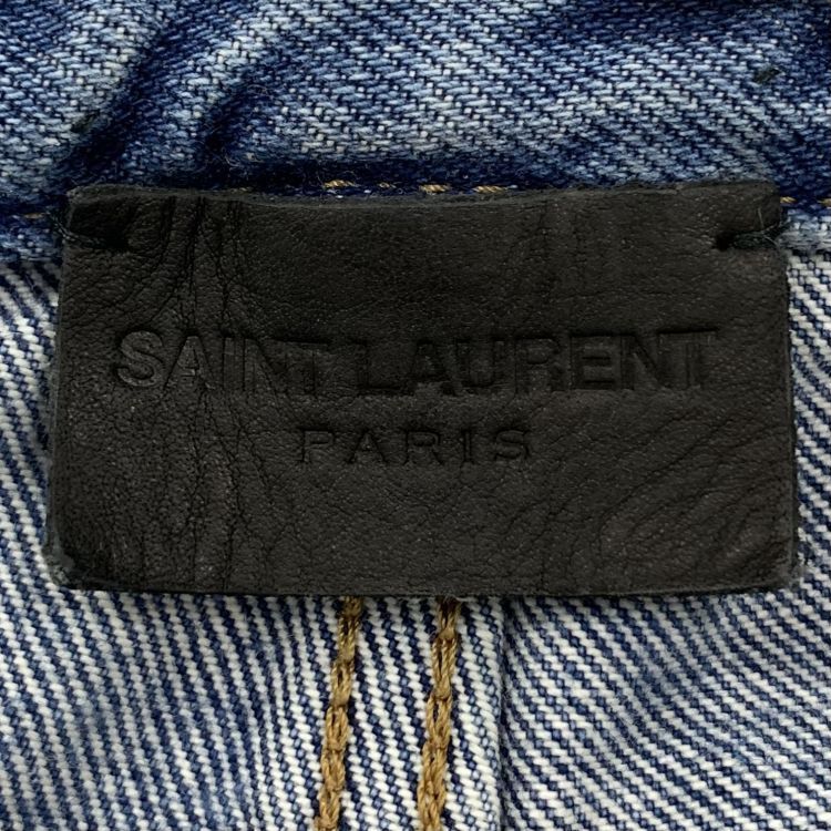 Saint Laurent Paris Saint Laurent Distressed Denim Shorts Size 29 Size US 29 - 3 Thumbnail