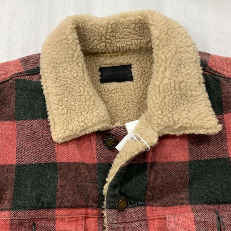 Saint Laurent Paris Saint Laurent Plaid Sherpa Lined Jacket XS Size XS / US 0-2 / IT 36-38 - 7 Thumbnail