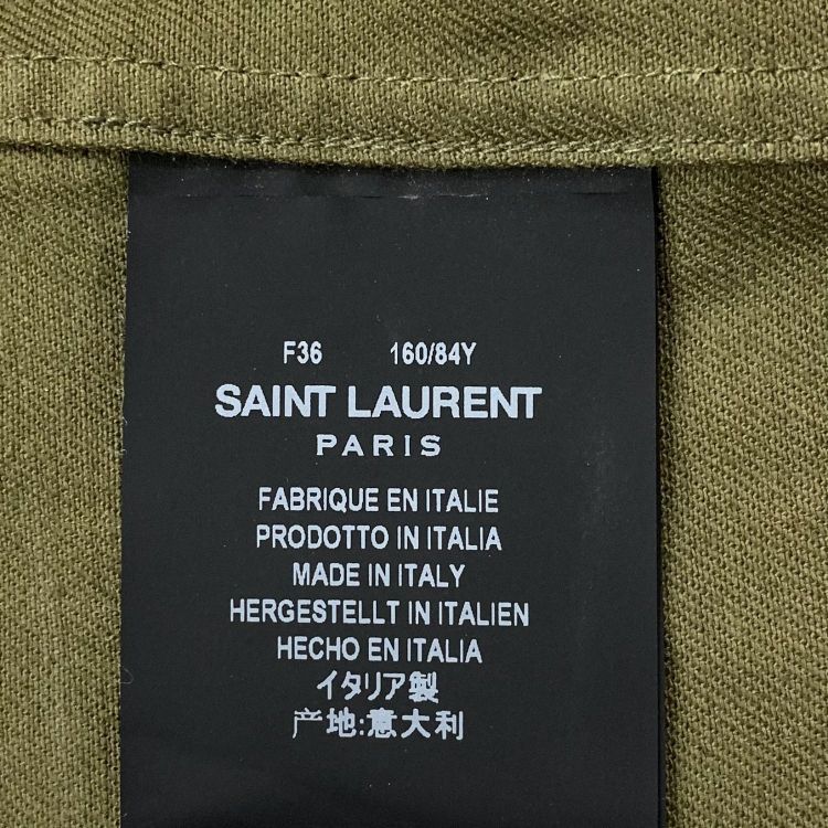 Saint Laurent Paris Saint Laurent Lace Up Button Up Shirt Size 36 Size XS / US 0-2 / IT 36-38 - 4 Thumbnail