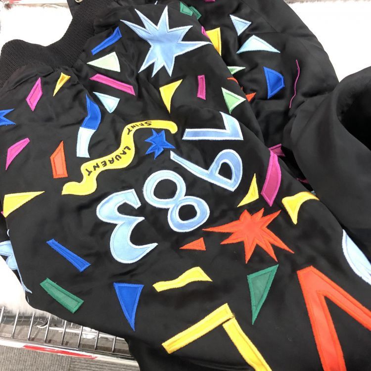 Saint Laurent Paris Saint Laurent 1983 Love Embroidered Bomber Jacket Size M Size US M / EU 48-50 / 2 - 10 Thumbnail