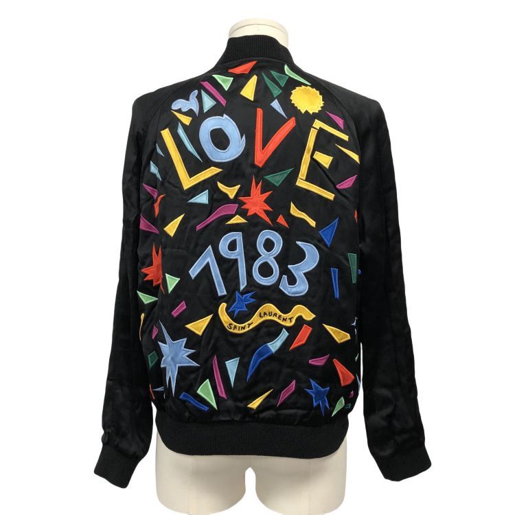 Saint Laurent Paris Saint Laurent 1983 Love Embroidered Bomber Jacket Size M Size US M / EU 48-50 / 2 - 2 Thumbnail