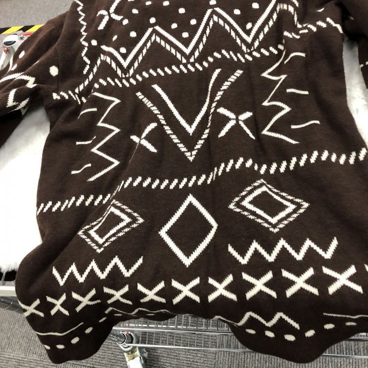 Yves Saint Laurent Yves Saint Laurent Geometric Pattern Sweater Size M Size M / US 6-8 / IT 42-44 - 6 Thumbnail