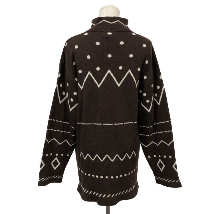 Yves Saint Laurent Yves Saint Laurent Geometric Pattern Sweater Size M Size M / US 6-8 / IT 42-44 - 2 Thumbnail