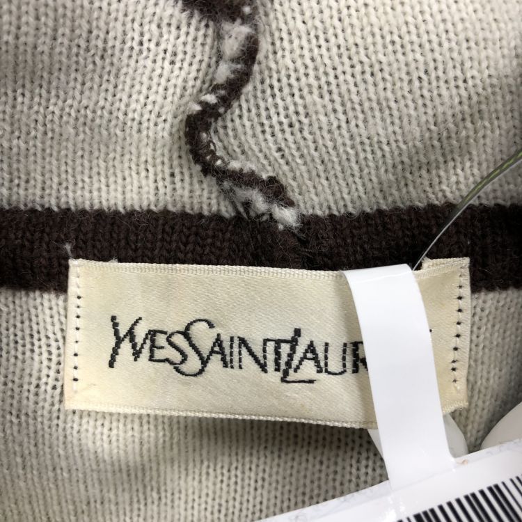 Yves Saint Laurent Yves Saint Laurent Geometric Pattern Sweater Size M Size M / US 6-8 / IT 42-44 - 3 Thumbnail