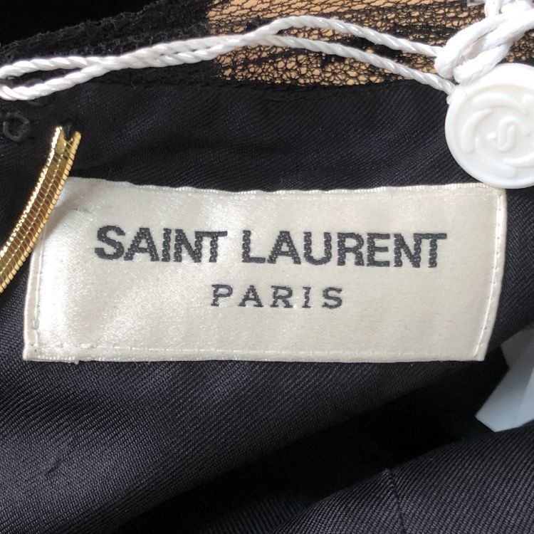 Saint Laurent Paris Saint Laurent Polka Dot Mesh Mini Dress F34 Size XS / US 0-2 / IT 36-38 - 3 Thumbnail