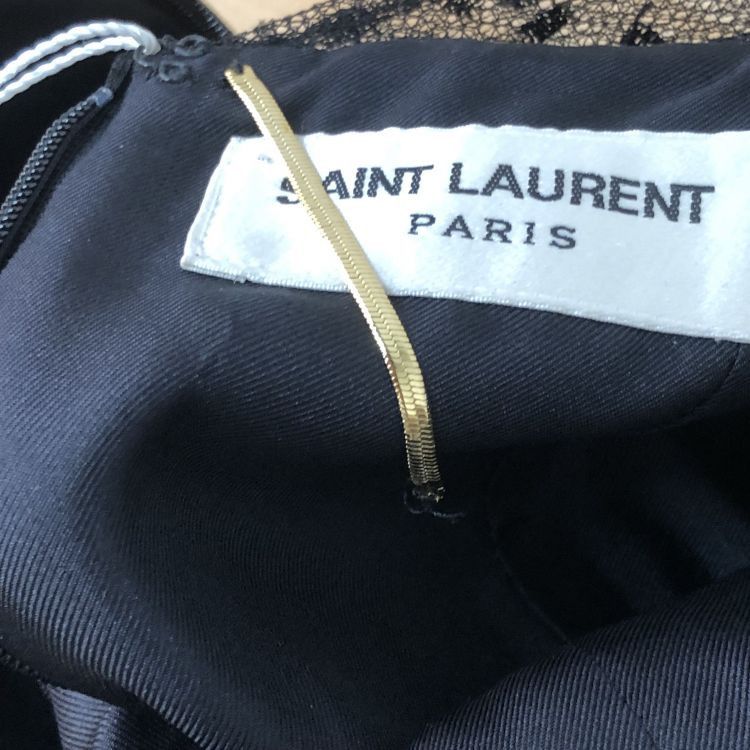 Saint Laurent Paris Saint Laurent Polka Dot Mesh Mini Dress F34 Size XS / US 0-2 / IT 36-38 - 12 Thumbnail
