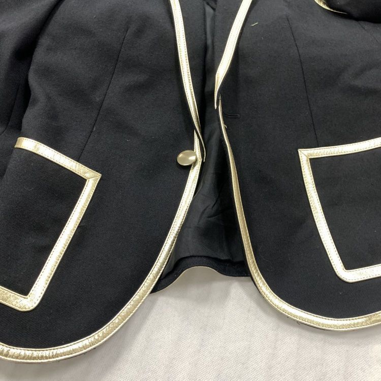 Saint Laurent Paris Saint Laurent Gold Trim Blazer Size FR 34 Size XS / US 0-2 / IT 36-38 - 7 Thumbnail