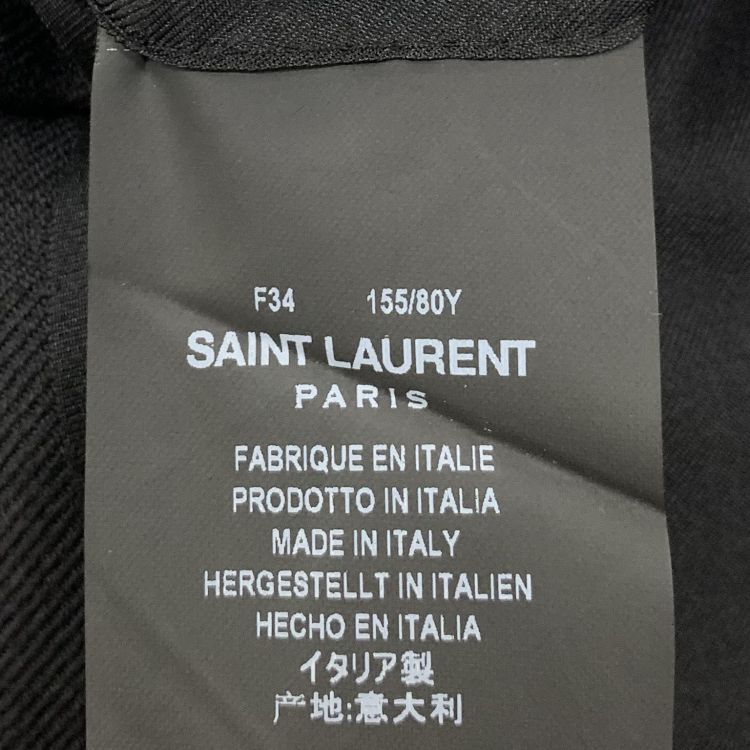Saint Laurent Paris Saint Laurent Gold Trim Blazer Size FR 34 Size XS / US 0-2 / IT 36-38 - 4 Thumbnail