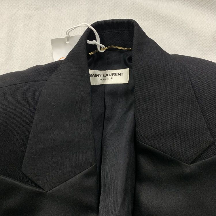 Saint Laurent Paris Saint Laurent Black Wool Blazer Size 34 Size XS / US 0-2 / IT 36-38 - 8 Thumbnail