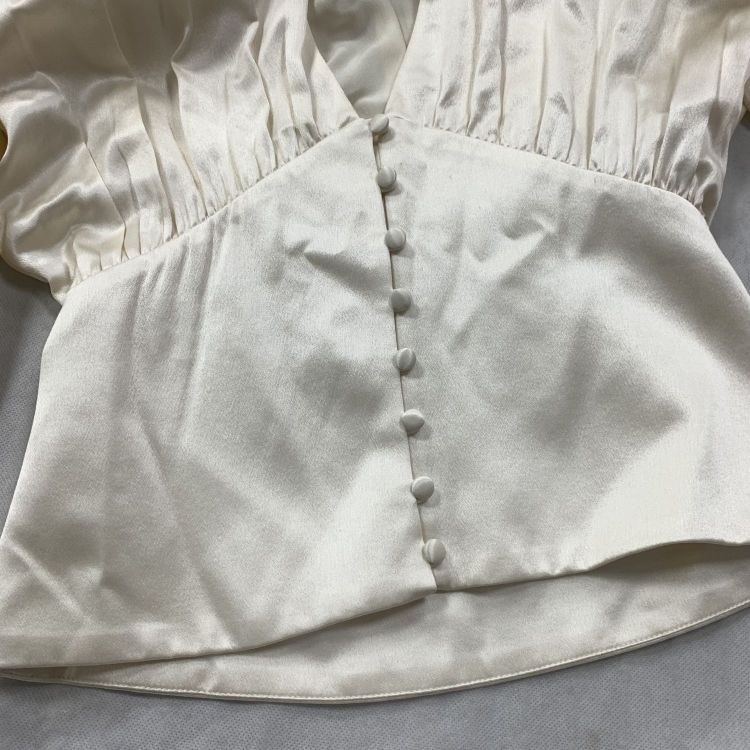 Saint Laurent Paris Saint Laurent Silk Button Up Blouse Size 34 Size XS / US 0-2 / IT 36-38 - 9 Thumbnail