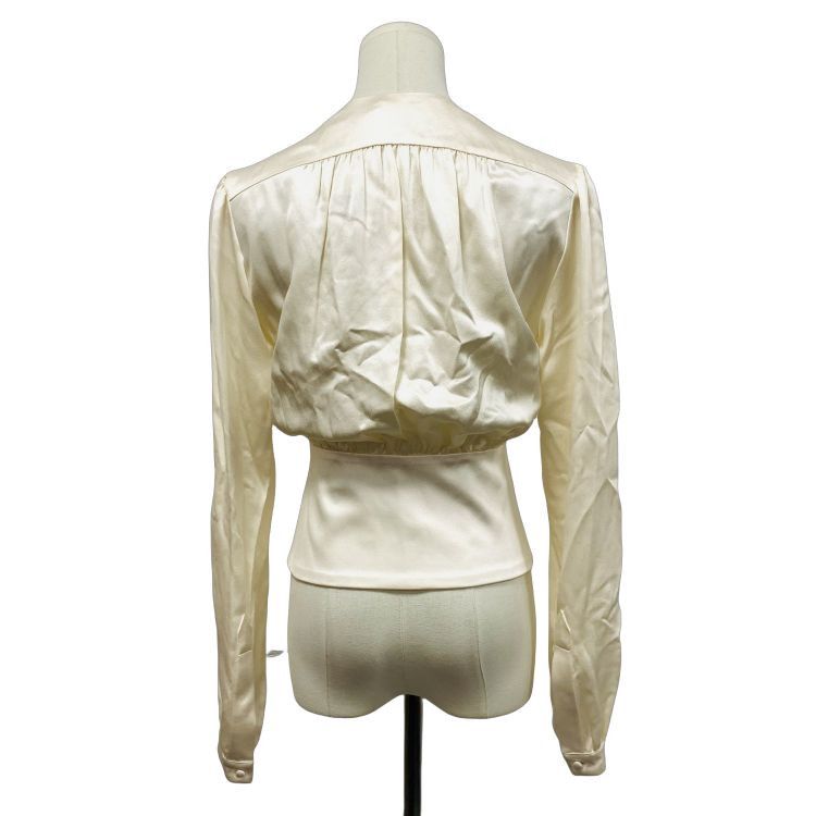 Saint Laurent Paris Saint Laurent Silk Button Up Blouse Size 34 Size XS / US 0-2 / IT 36-38 - 2 Thumbnail