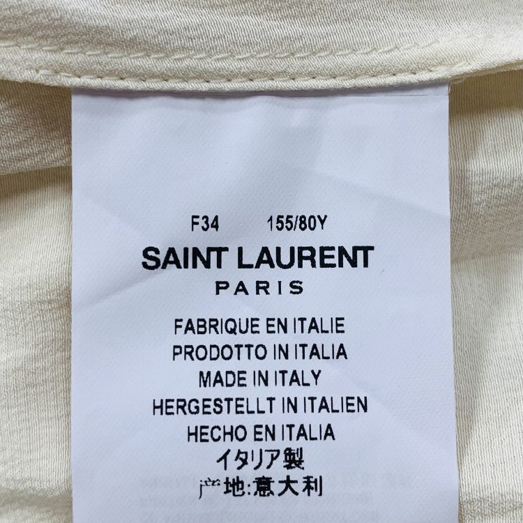 Saint Laurent Paris Saint Laurent Silk Button Up Blouse Size 34 Size XS / US 0-2 / IT 36-38 - 4 Thumbnail