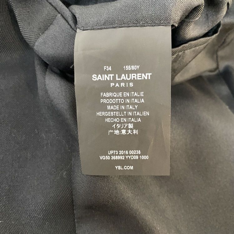 Saint Laurent Paris Saint Laurent Wool Single-Breasted Blazer Size 34 Size XS / US 0-2 / IT 36-38 - 4 Thumbnail