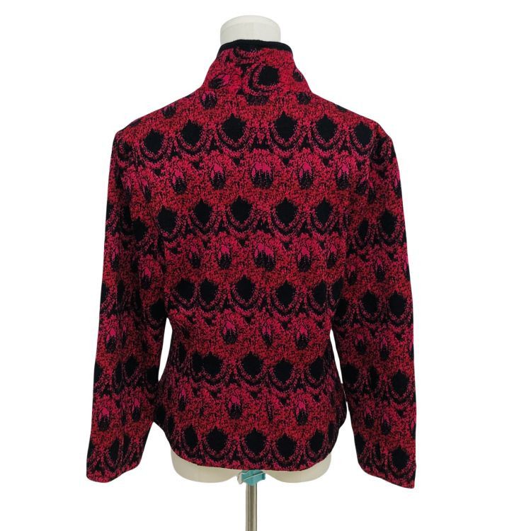 Yves Saint Laurent Yves Saint Laurent Patterned Knit Jacket Size M Size M / US 6-8 / IT 42-44 - 2 Thumbnail