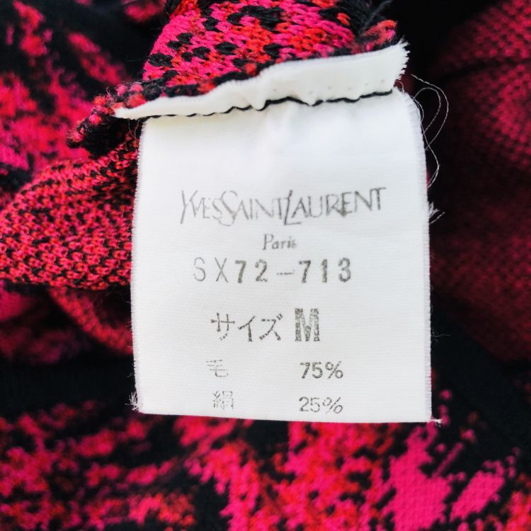 Yves Saint Laurent Yves Saint Laurent Patterned Knit Jacket Size M Size M / US 6-8 / IT 42-44 - 3 Thumbnail