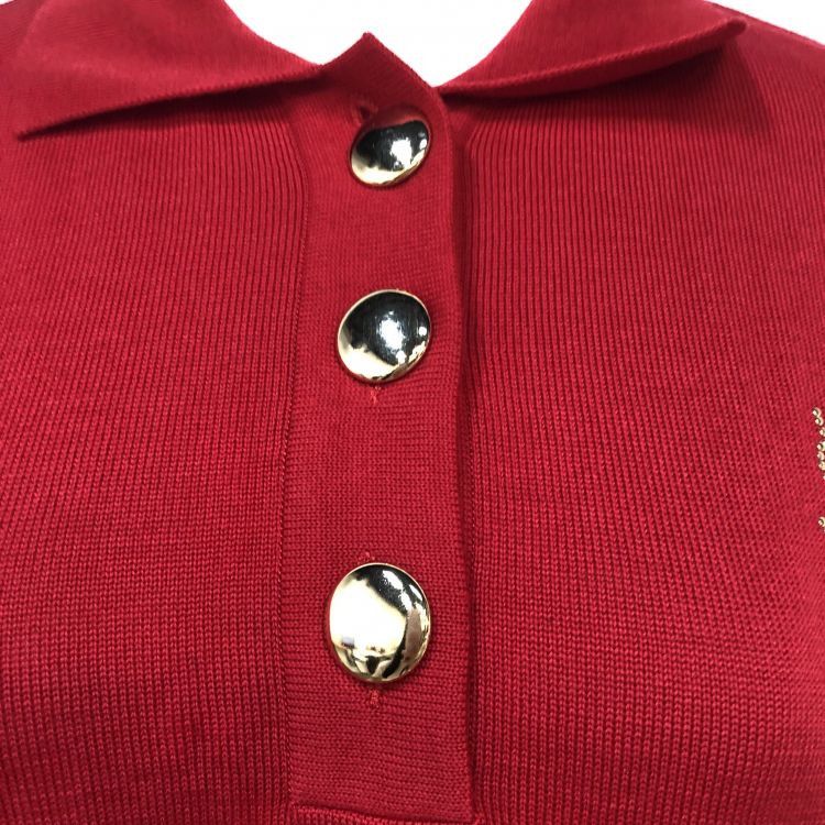 Saint Laurent Paris Saint Laurent Rhinestone Logo Wool Sweater Size L Size L / US 10 / IT 46 - 7 Thumbnail